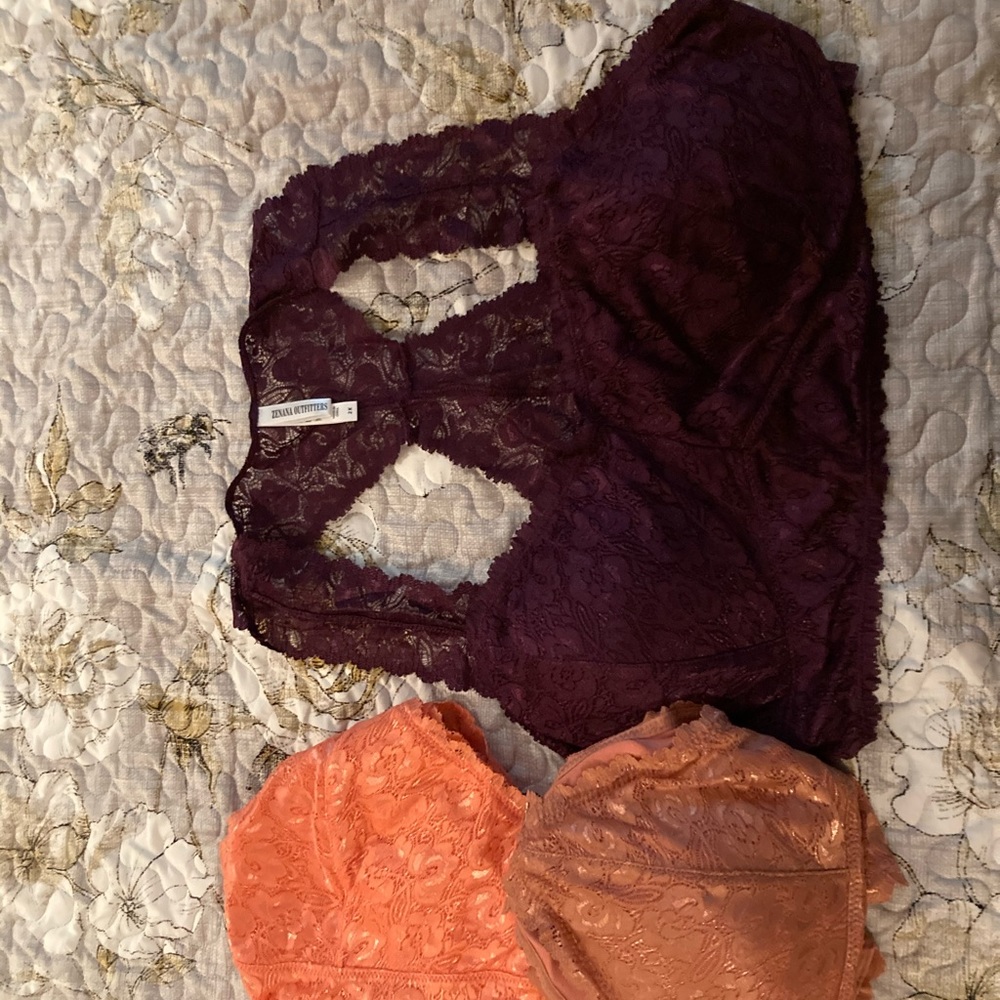 Zenana bralettes washed never worn size 2x